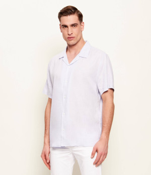 Calvin Klein Lniana koszula | Classic fit