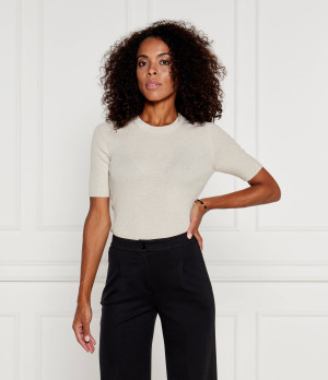 Marc Cain Wełniany sweter | Slim Fit