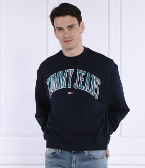 Tommy Jeans Bluza BOXY POP VARSITY CREW | Oversize fit