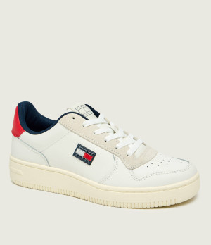 Tommy Jeans Skórzane sneakersy RETRO BASKET