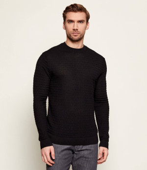 Emporio Armani Wełniany sweter | Regular Fit