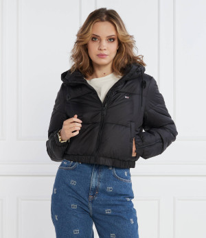 Tommy Jeans Kurtka TJW CRP HOODED PUFFER | Cropped Fit