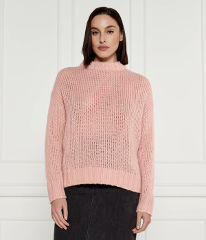 HUGO Wełniany sweter Sloossy | Oversize fit