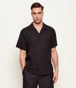 Calvin Klein Lniana koszula | Classic fit