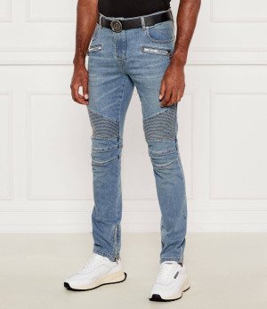 Balmain Jeansy Biker | Slim Fit
