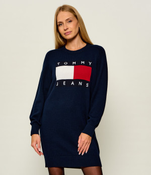 Tommy Jeans Sukienka | z dodatkiem wełny