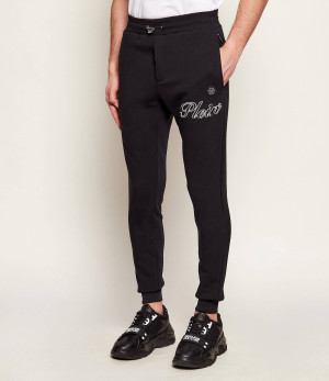 Philipp Plein Spodnie dresowe Outline Embroidery | Slim Fit