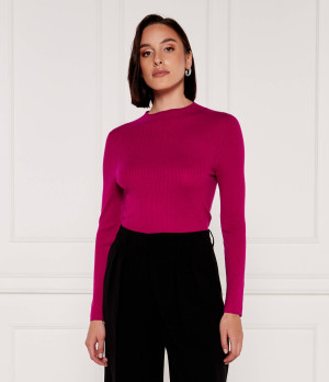 Marc Cain Wełniany sweter sweater | Slim Fit | z dodatkiem kaszmiru