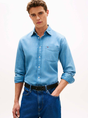 Tommy Hilfiger Jeansowa koszula | Regular Fit