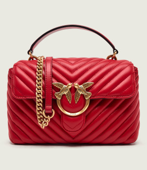 Pinko Skórzany kuferek Love Lady Puff