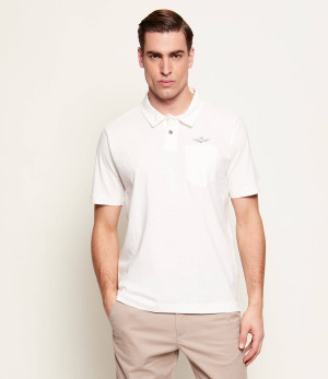 Aeronautica Militare Polo | Regular Fit | z dodatkiem lnu