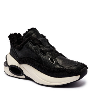 Michael Kors Skórzane sneakersy TONI | shearling