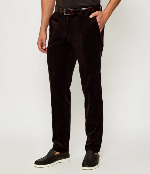 BOSS BLACK Spodnie SB-SUIT-Trous-252_DB | Boss x David Beckham | Regular Fit | sztruks