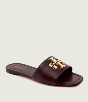 TORY BURCH Skórzane klapki ELEANOR