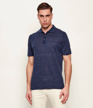 Sand Copenhagen Lniane polo Rico | Regular Fit