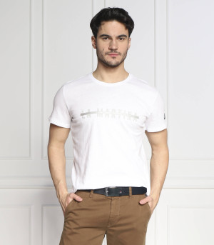 La Martina T-shirt | Regular Fit | z dodatkiem lnu