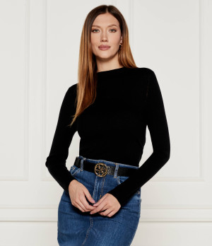 Marc Cain Wełniany sweter | Slim Fit | z dodatkiem kaszmiru