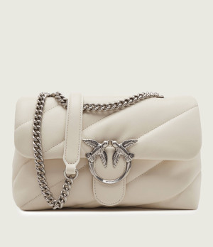 Pinko Skórzana torebka na ramię LOVE CLASSIC PUFF