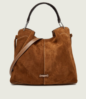 GIANNI CHIARINI Shopperka + saszetka Era | zamsz