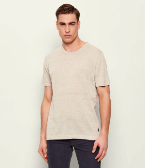 Sand Copenhagen Lniany t-shirt | Regular Fit