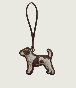 LAUREN RALPH LAUREN Skórzany brelok Jack Russell