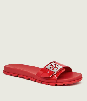 TORY BURCH Klapki MELLOW | z dodatkiem skóry