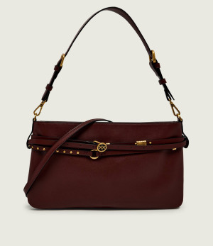 Pinko Skórzana torebka na ramię Belt Bag Classic