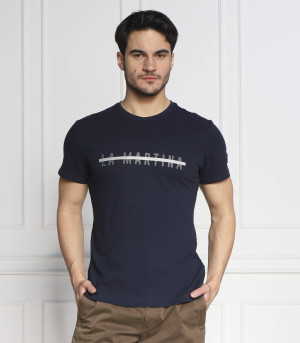 La Martina T-shirt | Regular Fit | z dodatkiem lnu