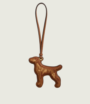 LAUREN RALPH LAUREN Skórzany brelok Vizsla