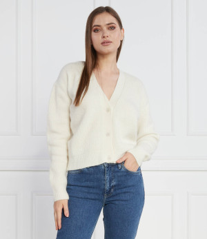 Calvin Klein Kardigan | Regular Fit | z dodatkiem wełny