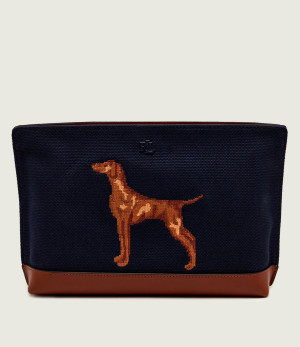 LAUREN RALPH LAUREN Kosmetyczka | z dodatkiem skóry