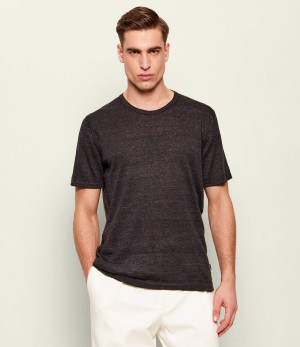 Sand Copenhagen Lniany t-shirt | Regular Fit