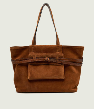 GIANNI CHIARINI Shopperka Belty | zamsz