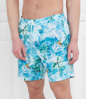 Guess Underwear  Szorty kąpielowe SWIMWEAR MEDIUM HAWAII | Regular Fit