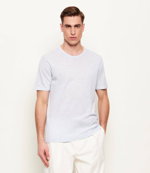 Sand Copenhagen Lniany t-shirt | Regular Fit