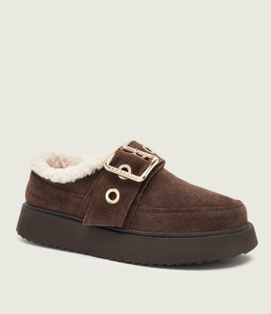 INUIKII Śniegowce Micro Buckle | zamsz | shearling
