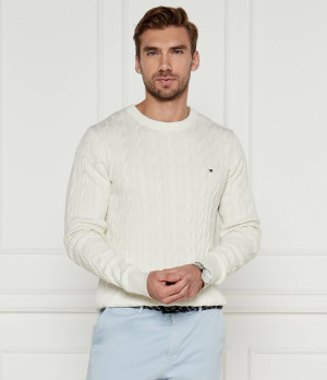 Tommy Hilfiger Sweter CLASSIC CABLE TH x F.C. Liverpool | Regular Fit