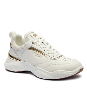 TWINSET Skórzane sneakersy