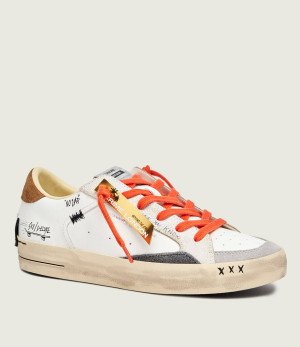 Crime London Skórzane sneakersy SK8 Deluxe | zamsz