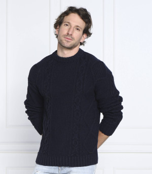 HUGO Wełniany sweter Scablito | Regular Fit