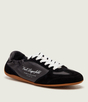 Karl Lagerfeld Skórzane sneakersy ALTIA | zamsz