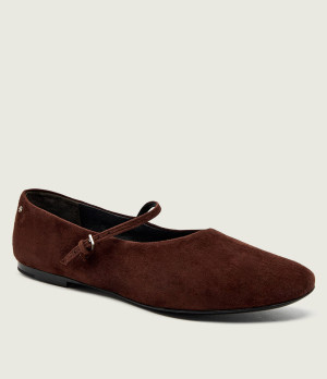 TORY BURCH Baleriny Mary Jane | zamsz