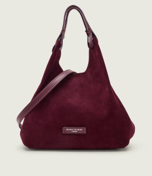 GIANNI CHIARINI Torebka na ramię + saszetka Dua | zamsz