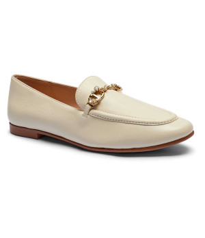 TWINSET Skórzane loafersy