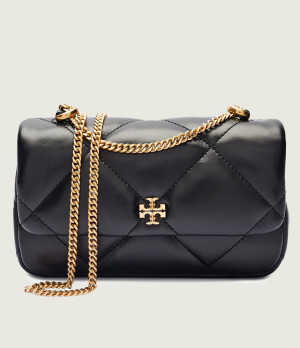 TORY BURCH Skórzana torebka na ramię Kira Diamond Quilt Mini