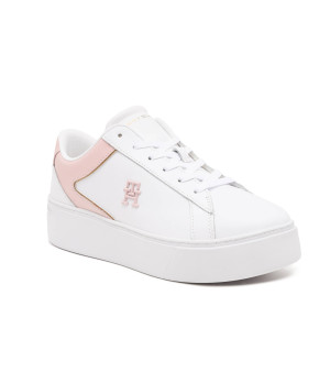 Tommy Hilfiger Skórzane sneakersy TH Platform Court
