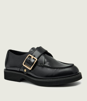 BOSS BLACK Skórzane loafersy Eleri_Monk_BOBK