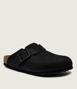 Birkenstock Skórzane mule Boston | narrow fit