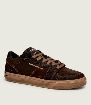 Crime London Skórzane sneakersy Playoff | zamsz