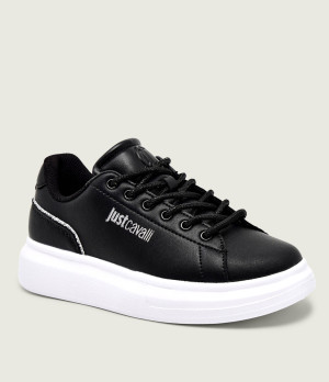 Just Cavalli Skórzane sneakersy FONDO URSA DIS. SB1